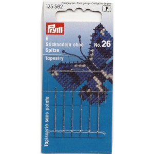 Prym - Tapestry Needles with Blunt Point and Gold Eye - n.26